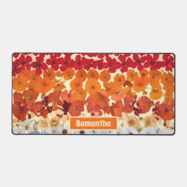 Gepersonaliseerde  geperste bloem ombre bureaumat