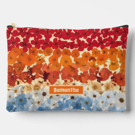 Gepersonaliseerde  geperste bloem ombre etui