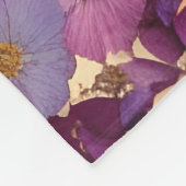 Gepersonaliseerde  geperste bloem ombre fleece deken (Hoek)