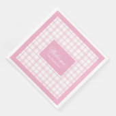 Gepersonaliseerde Geplakte servetten Classic Pink  (Hoek)