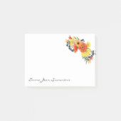 Gepersonaliseerde Gerbera Daisy Boeket Bloemen Post-it® Notes (Voorkant)