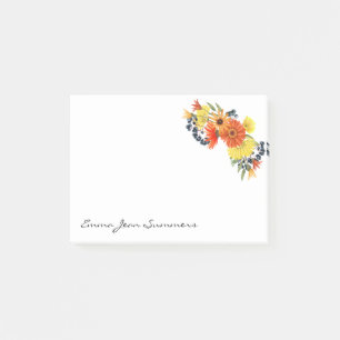 Gepersonaliseerde Gerbera Daisy Boeket Bloemen Post-it® Notes