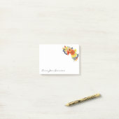 Gepersonaliseerde Gerbera Daisy Boeket Bloemen Post-it® Notes (Op bureau)