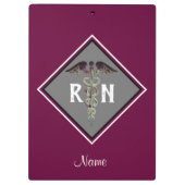 Gepersonaliseerde geregistreerde verpleegster RN C Klembord (Achterkant)