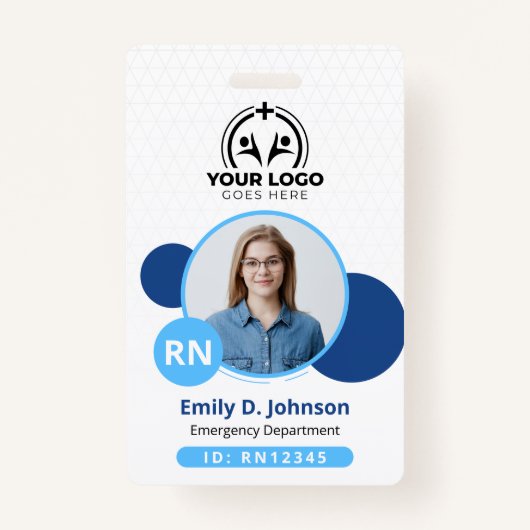 Gepersonaliseerde Geregistreerde Verpleegster RN F Badge (Voorkant)