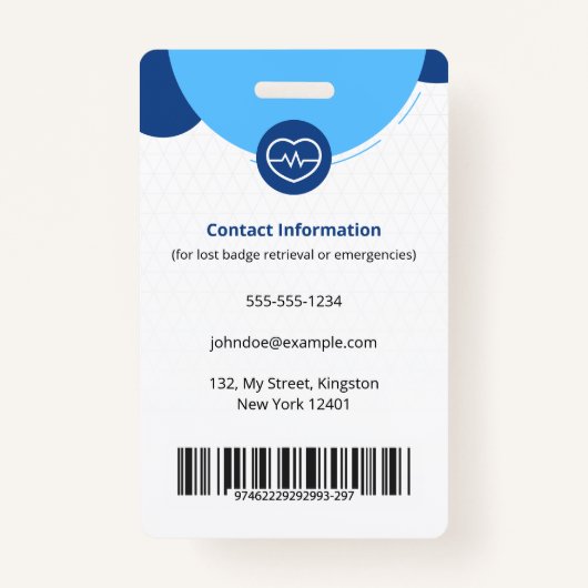 Gepersonaliseerde Geregistreerde Verpleegster RN F Badge (Achterkant)