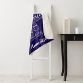 Gepersonaliseerde Geriatric Nurse Word Cloud Gift Sherpa Deken (In situ)