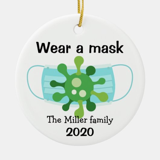 Gepersonaliseerde Germ Draag een Ornament van het  (Voorkant)