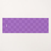Gepersonaliseerde geruite Ultra Violet Paarse Yogamat (Voorkant (horizontaal))