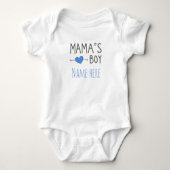 Gepersonaliseerde Geschenken baby's naam mama's jo Romper (Voorkant)