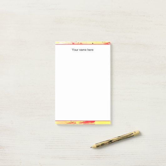 Gepersonaliseerde geschenken kleurrijke levendige post-it® notes (Op bureau)