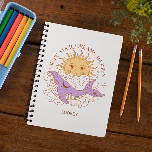 Gepersonaliseerde geschenken maken je dromen waar notitieboek