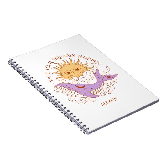 Gepersonaliseerde geschenken maken je dromen waar notitieboek (Rechterzijde)