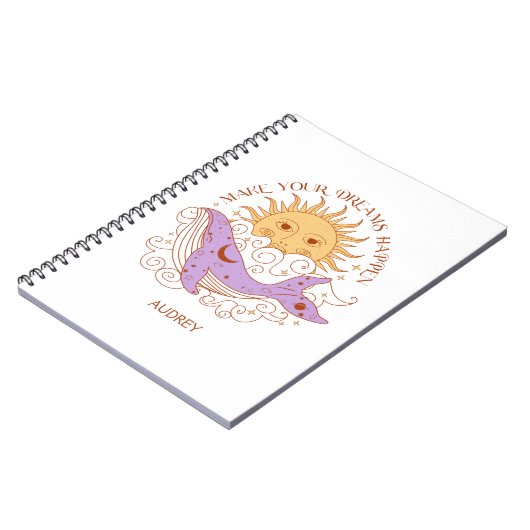 Gepersonaliseerde geschenken maken je dromen waar notitieboek (Linkerzijde)