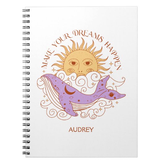 Gepersonaliseerde geschenken maken je dromen waar notitieboek (Voorkant)