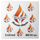 Gepersonaliseerde geschenken van de Heilige Geest  Tegeltje (Voorkant)