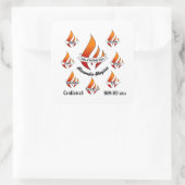 Gepersonaliseerde geschenken van de Heilige Geest  Vierkante Sticker (Tas)