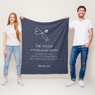 Gepersonaliseerde geschenken voor Doctor Medical D Fleece Deken