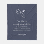 Gepersonaliseerde geschenken voor Doctor Medical D Fleece Deken (Voorkant)