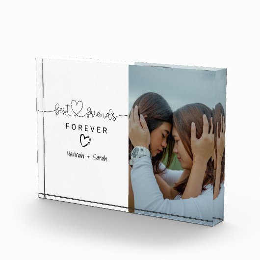 Gepersonaliseerde geschenken voor haar beste vrien fotoblokken (Rechts)