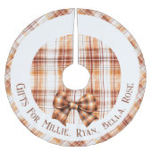 Gepersonaliseerde geschenken voor Kind naam Boho N Kerstboom Rok (Voorkant)