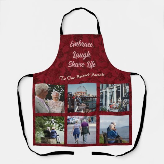 Gepersonaliseerde geschenken voor Oudere Ouders Ko Schort (Voorkant)