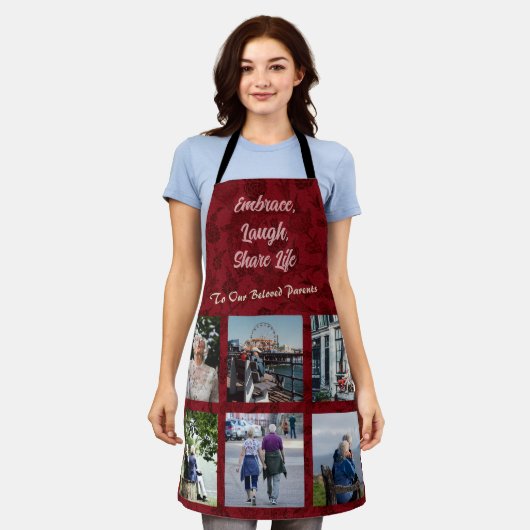 Gepersonaliseerde geschenken voor Oudere Ouders Ko Schort (Gedragen)