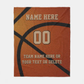 Gepersonaliseerde geschenkideeën voor basketbalsen fleece deken (Voorkant)