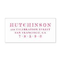 Gepersonaliseerde geschetste familienaam Retouradr