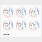 Gepersonaliseerde Geslacht onthullen partij decora Ronde Sticker (Vel)