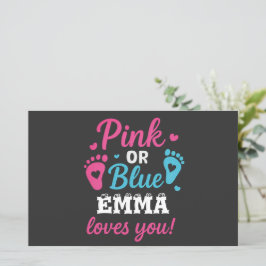 Gepersonaliseerde Geslacht Onthullen Roze of Blauw