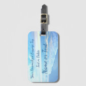 Gepersonaliseerde geslagen Jouw tekst van met Baga Bagagelabel (Voorkant (verticaal))