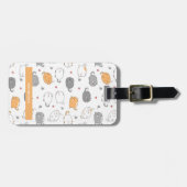 Gepersonaliseerde Gesponnen-effect reisgezel Bagagelabel (Voorkant horizontaal)