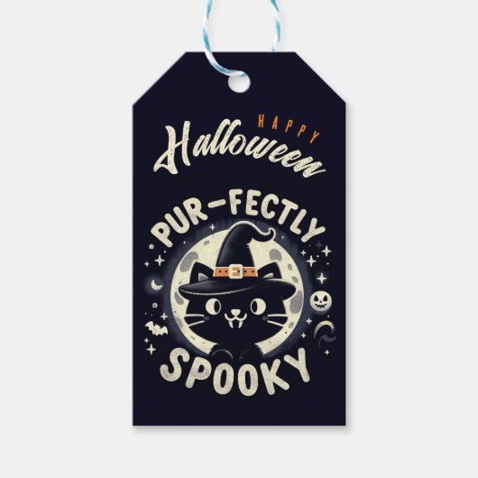 Gepersonaliseerde Gesponnen-fectly Spooky cadeau l Cadeaulabel (Voorkant)