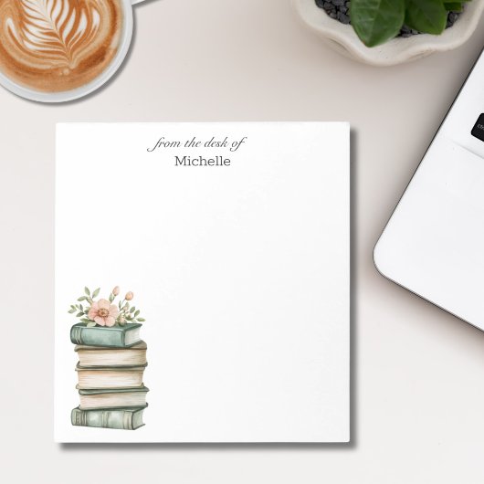Gepersonaliseerde Gestapelde Boeken met Naam Notit Notitieblok