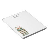 Gepersonaliseerde Gestapelde Boeken met Naam Notit Notitieblok (Schuin)