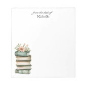 Gepersonaliseerde Gestapelde Boeken met Naam Notit Notitieblok (Voorkant)