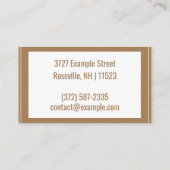 Gepersonaliseerde "Gestorven bladeren op hout" (Am Visitekaartje (Achterkant)