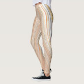 Gepersonaliseerde gestreepte Capri-Leggings met ei Leggings (Links)