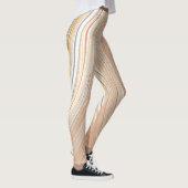 Gepersonaliseerde gestreepte Capri-Leggings met ei Leggings (Rechts)