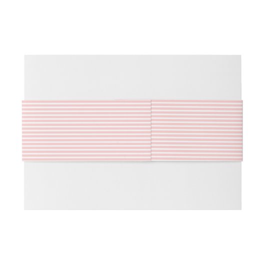 Gepersonaliseerde gestreepte monogram envelop buik uitnodigingen wikkel (Achterkant Voorbeeld)