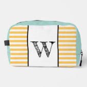 Gepersonaliseerde gestreepte tas met Aqua Trim (Voorkant)
