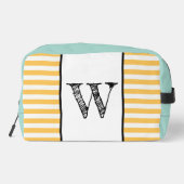 Gepersonaliseerde gestreepte tas met Aqua Trim (Achterkant)