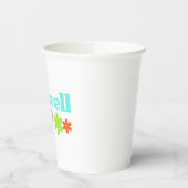 Gepersonaliseerde get well soon bericht floral whi papieren bekers (Links)