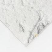 Gepersonaliseerde getextureerde witte w / grijze b fleece deken (Hoek)