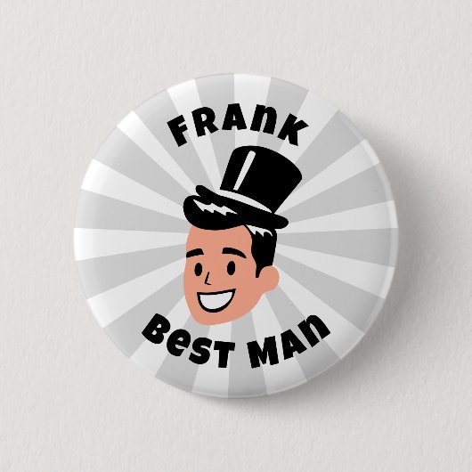Gepersonaliseerde getuige ronde button 5,7 cm (Voorkant)