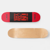 Gepersonaliseerde Gevaar Skateboard (Horizontaal)