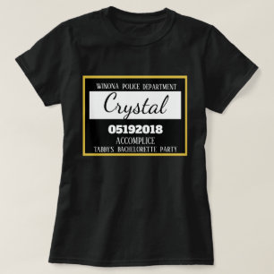 Gepersonaliseerde Gevangenis Bachelorette Party Ma T-shirt