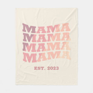 Gepersonaliseerde gevestigde mama fleece deken