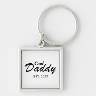 Gepersonaliseerde gevestigde papa cadeau sleutelhanger